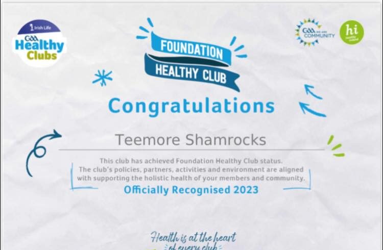 Official Healthy Club Recognition